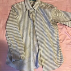 Striped Women’s Shirt - Gray and White